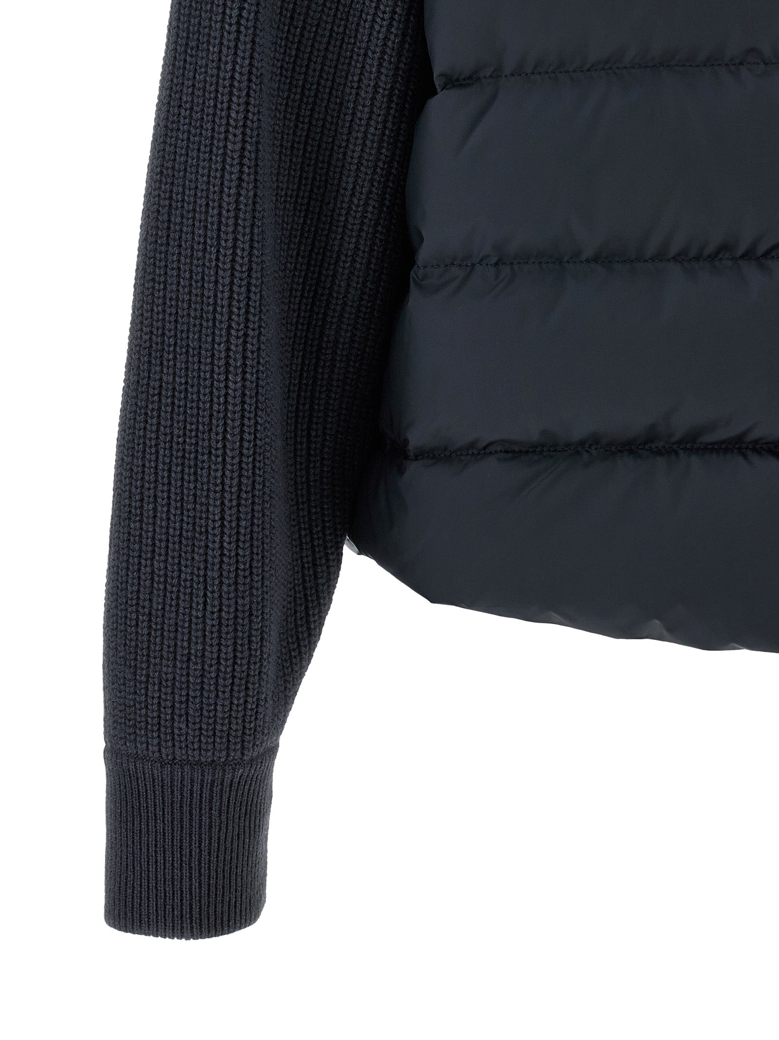 Brunello Cucinelli Blue Polyester Full-Length Jacket Brunello Cucinelli