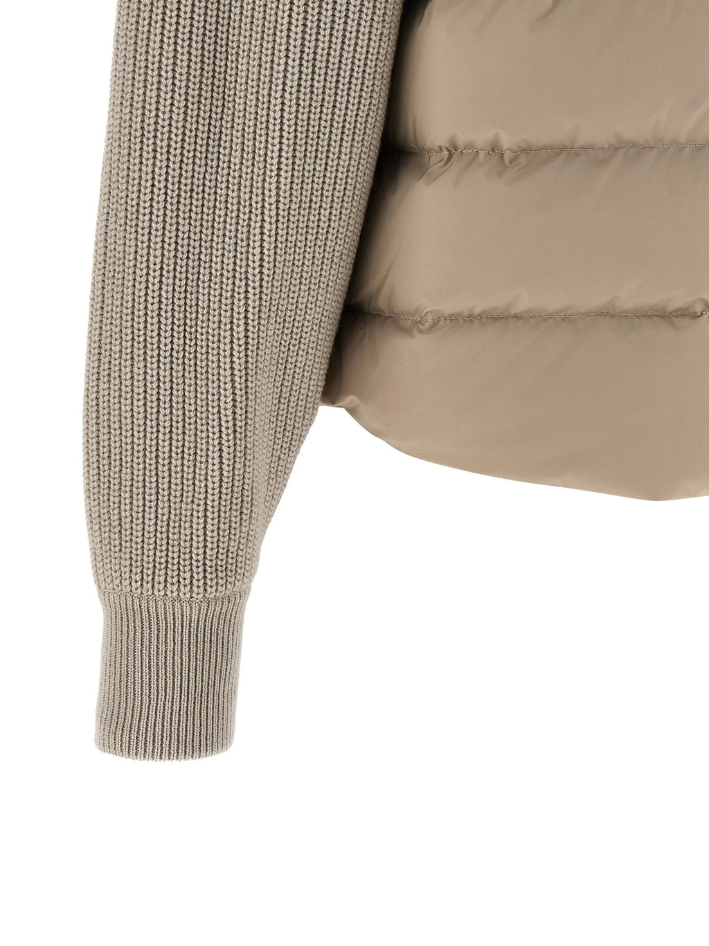 Brunello Cucinelli Beige Polyester Shell Jacket Brunello Cucinelli