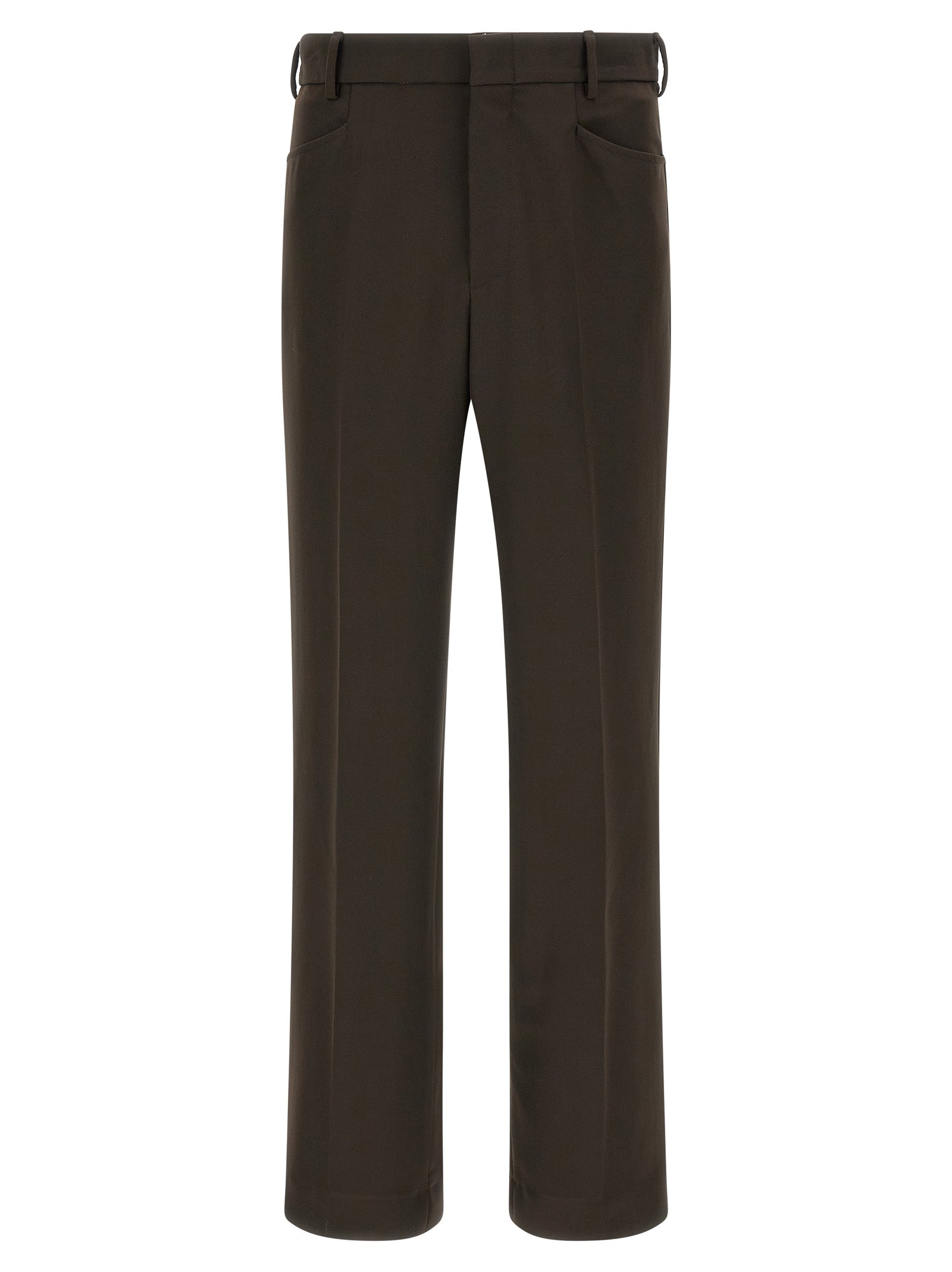 SECOND/LAYER Brown Polyester Casual Pants SECOND/LAYER
