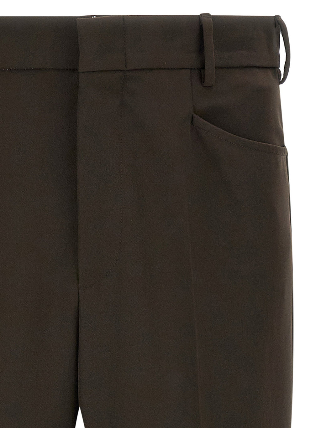 SECOND/LAYER Brown Polyester Casual Pants SECOND/LAYER