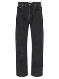SECOND/LAYER Black Cotton Straight-Leg Jeans SECOND/LAYER