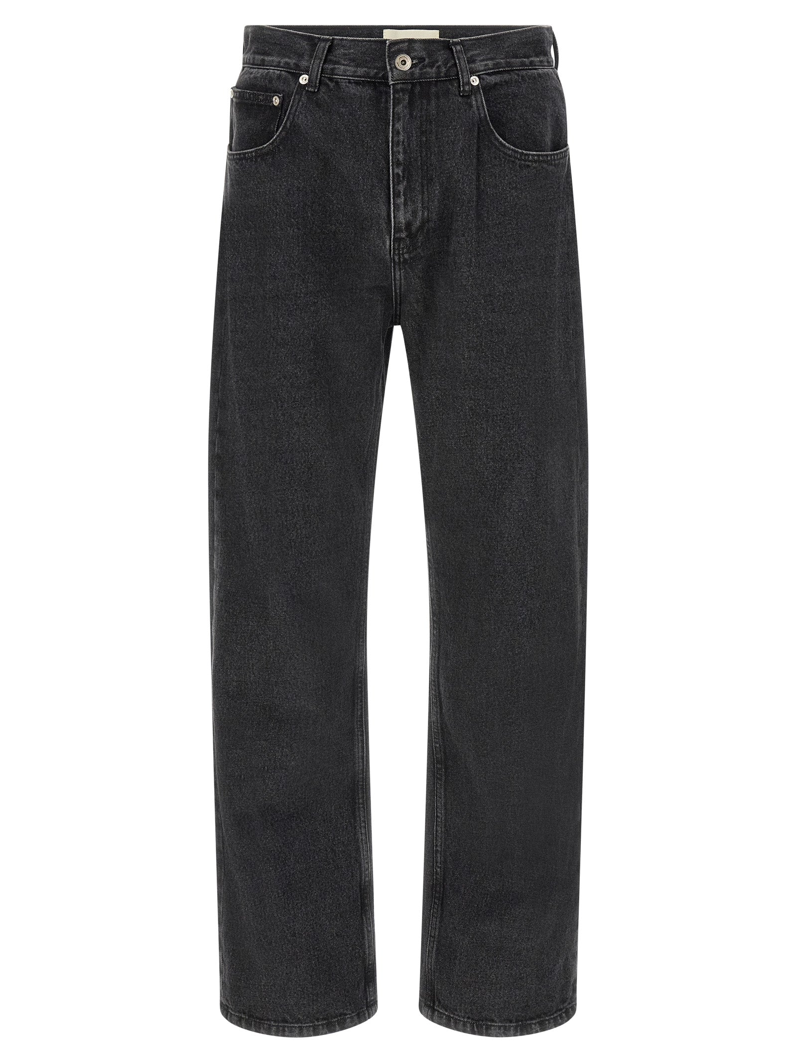 SECOND/LAYER Black Cotton Straight-Leg Jeans SECOND/LAYER