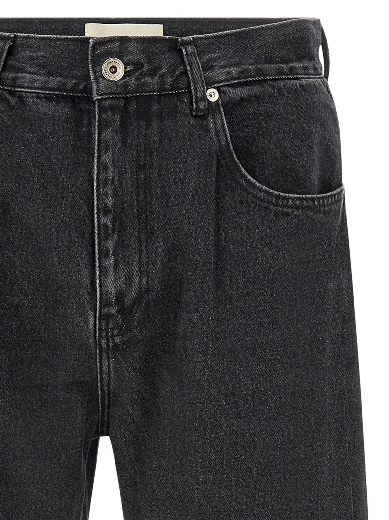 SECOND/LAYER Black Cotton Straight-Leg Jeans SECOND/LAYER