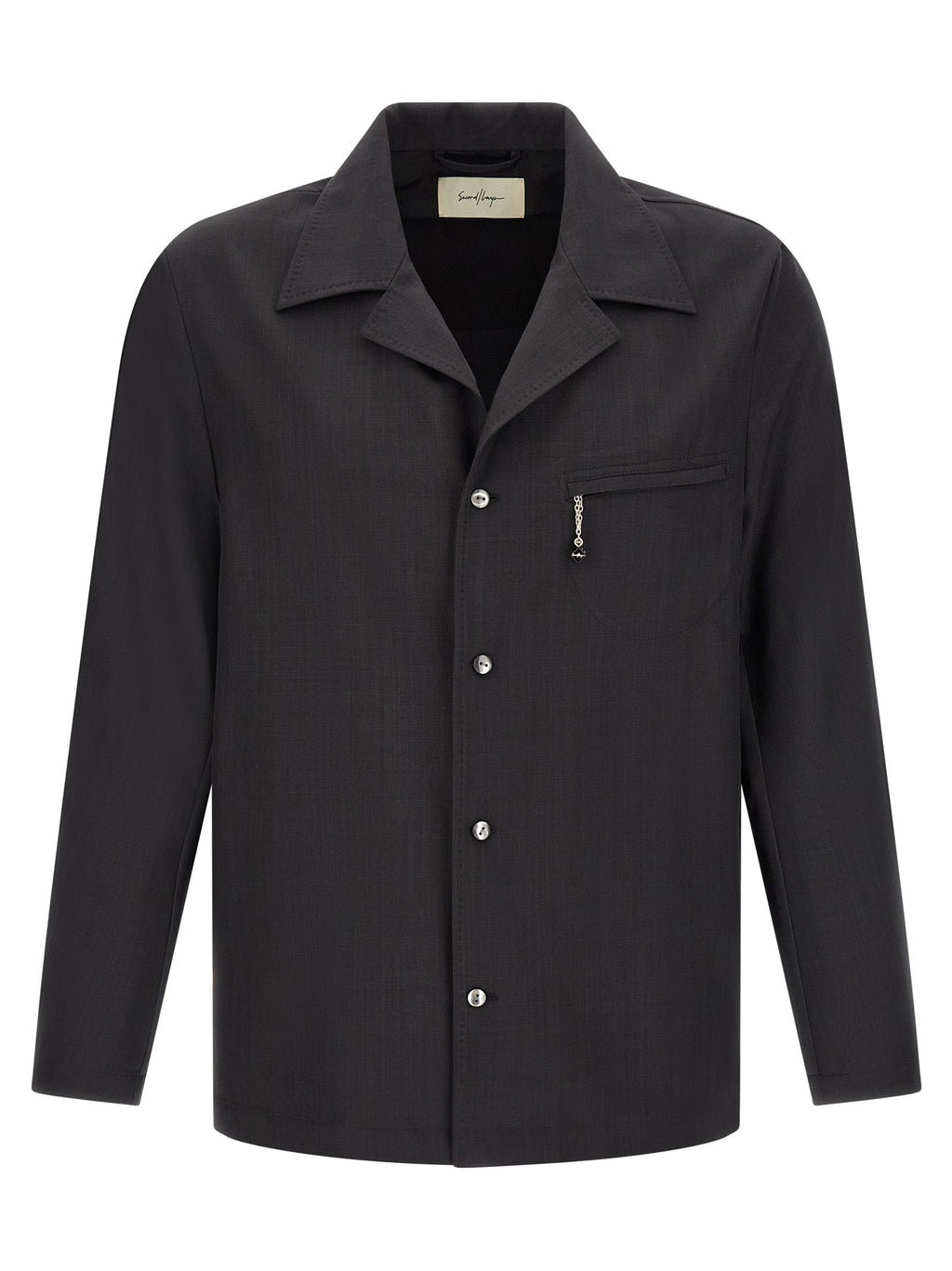 SECOND/LAYER Gray Polyester Blouse SECOND/LAYER