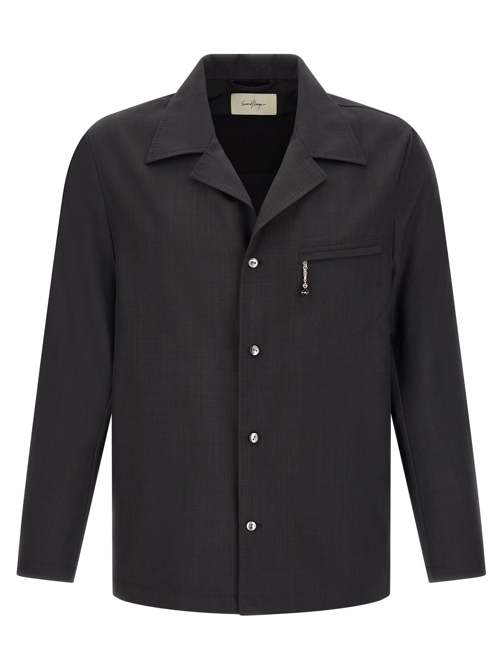 SECOND/LAYER Gray Polyester Blouse SECOND/LAYER