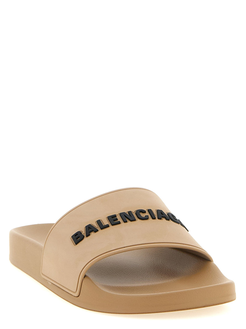 Balenciaga Beige Plastic Slides Balenciaga