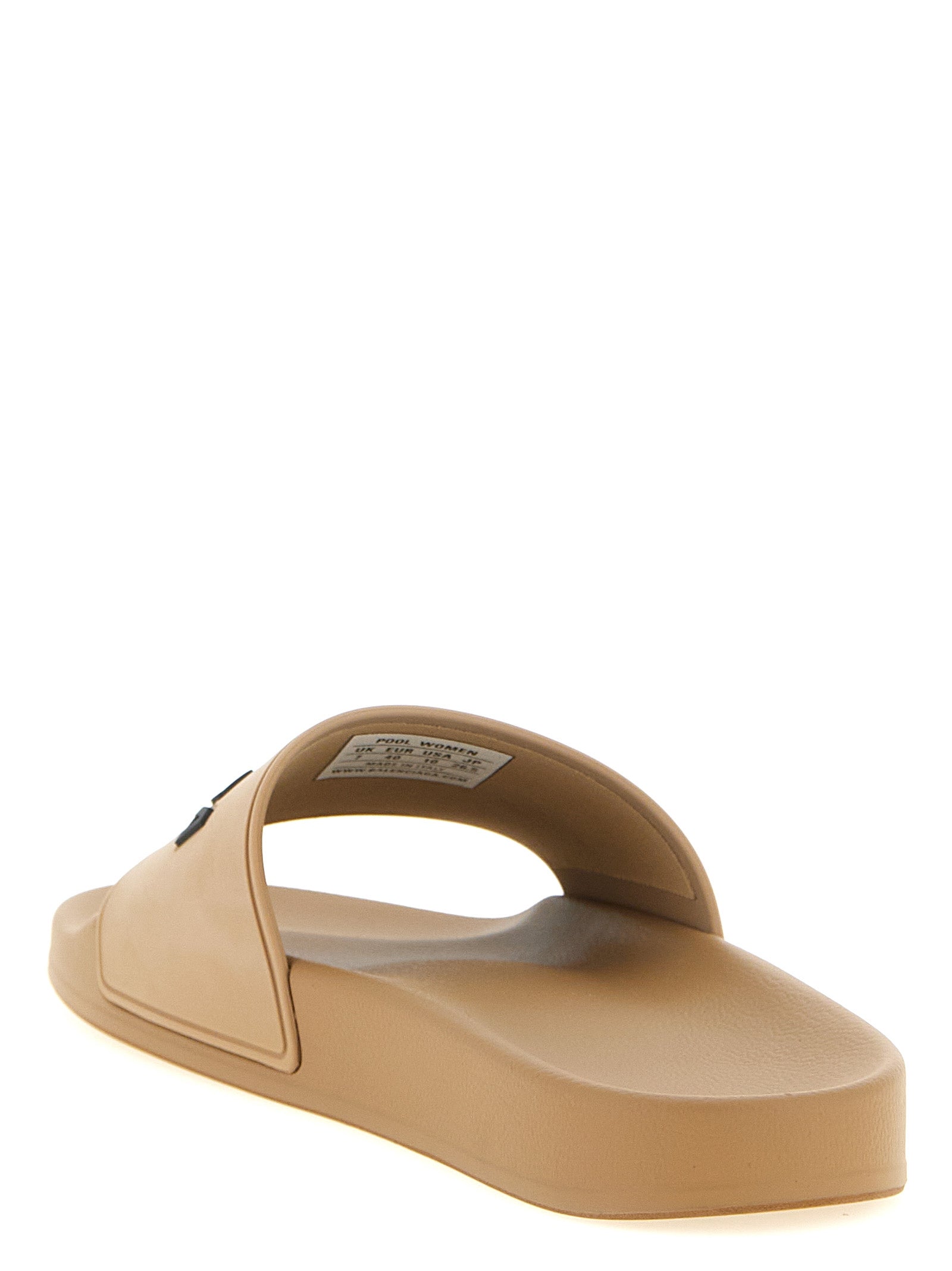 Balenciaga Beige Plastic Slides Balenciaga