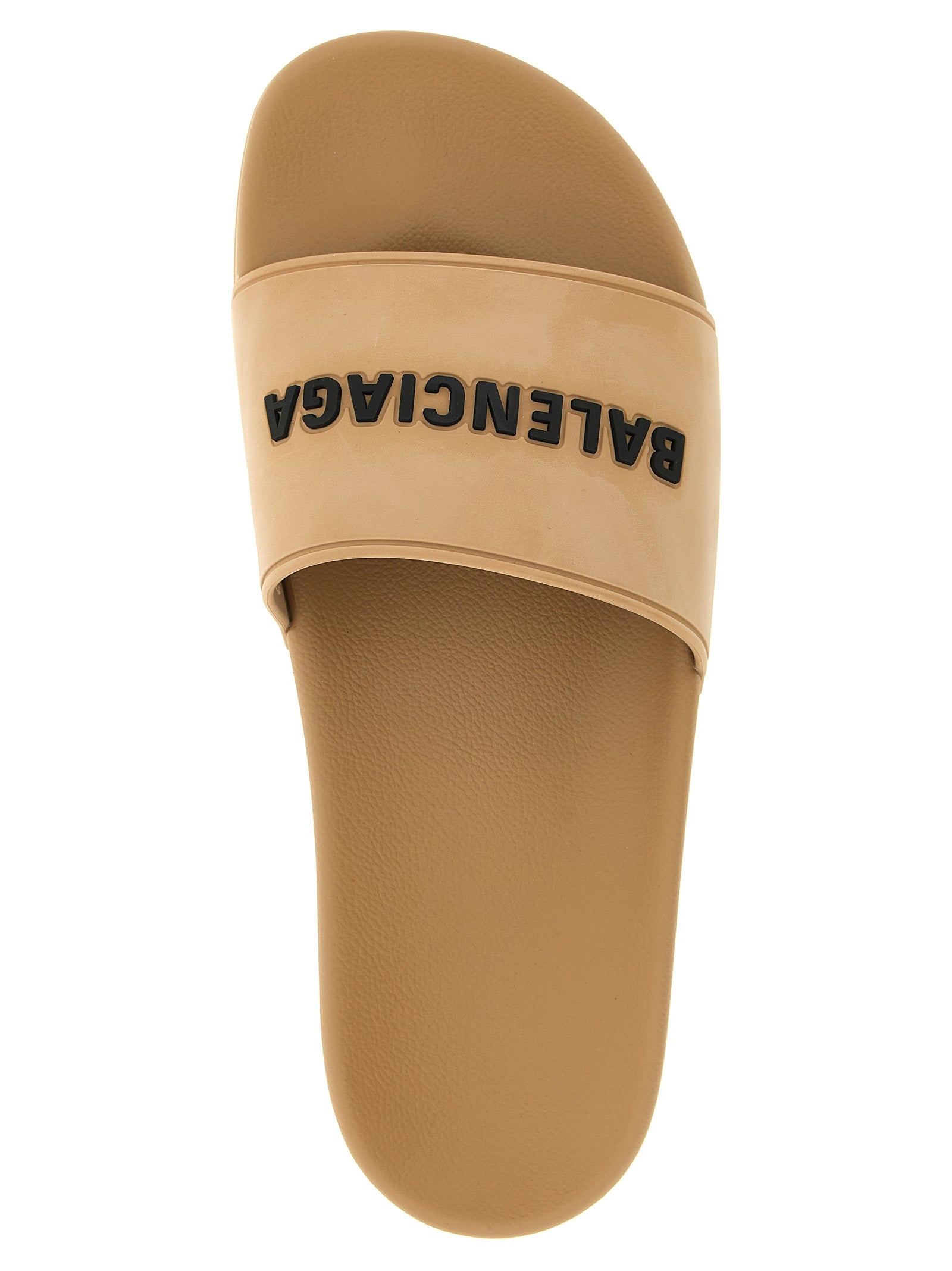 Balenciaga Beige Plastic Slides Balenciaga