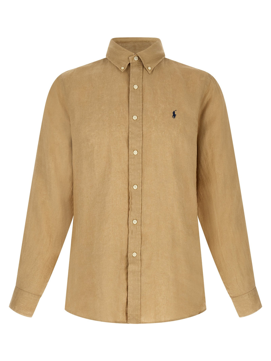 Polo Ralph Lauren Beige Linen Blouse Polo Ralph Lauren