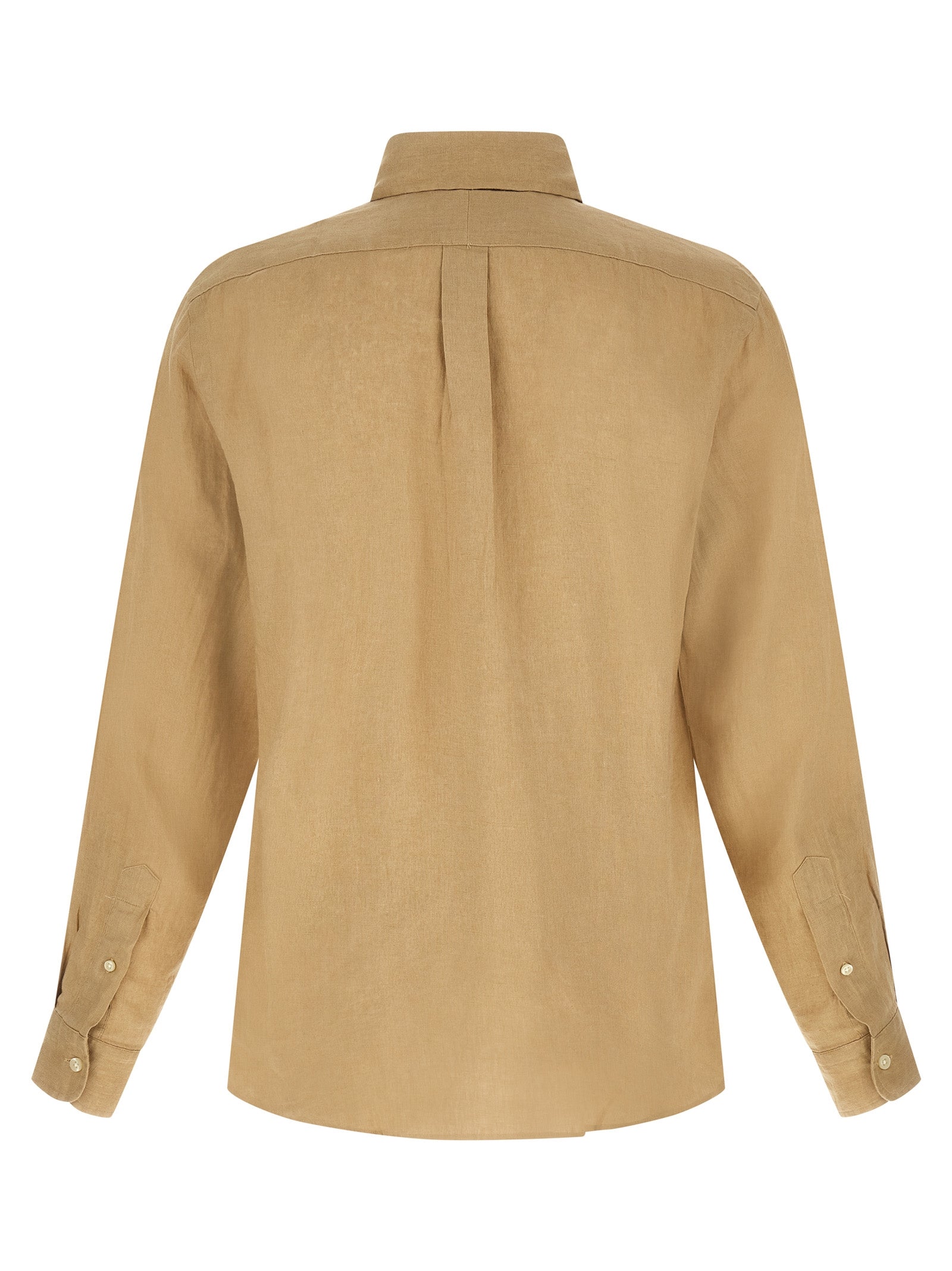 Polo Ralph Lauren Beige Linen Blouse Polo Ralph Lauren