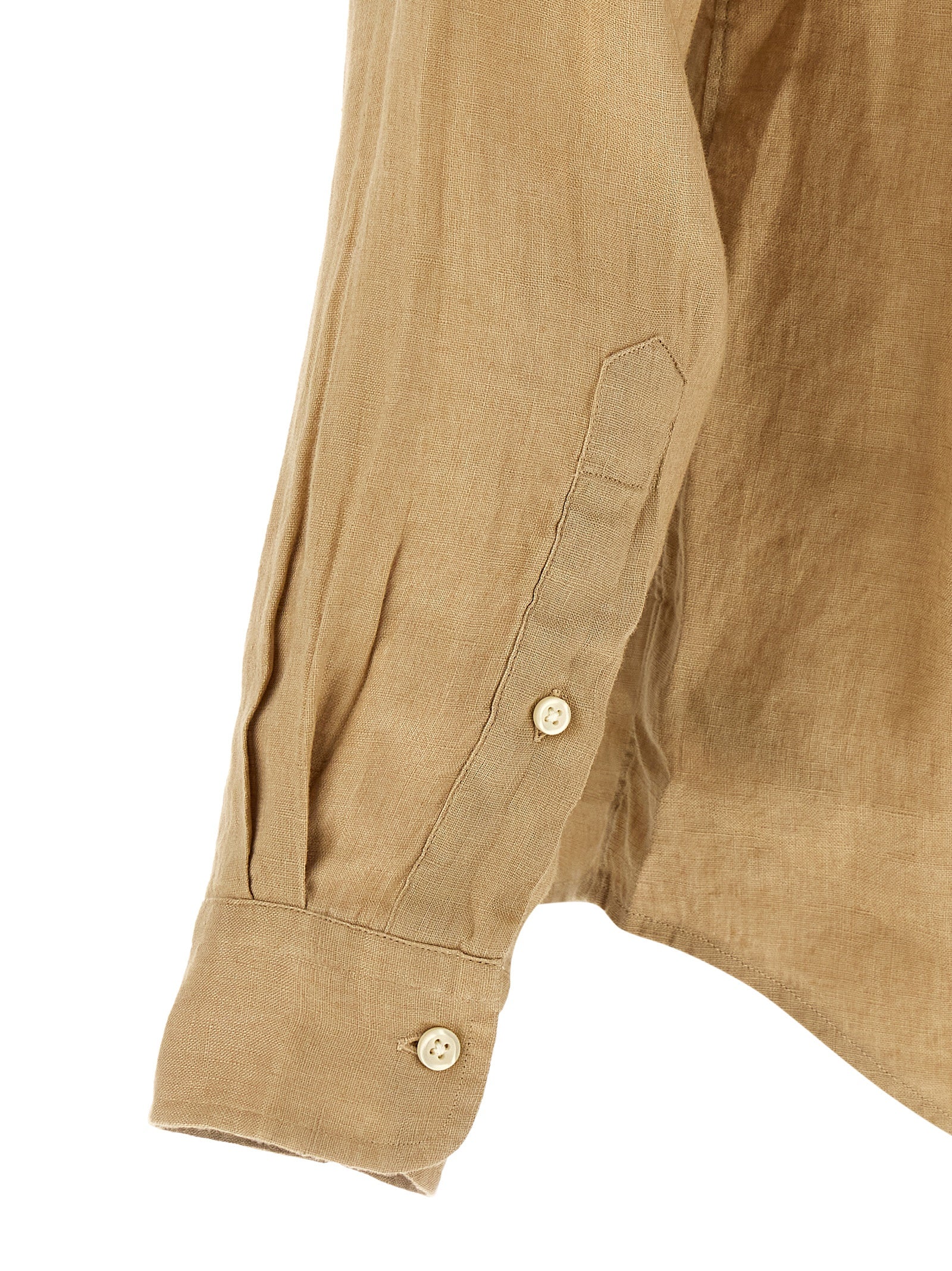 Polo Ralph Lauren Beige Linen Blouse Polo Ralph Lauren