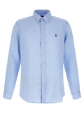 Polo Ralph Lauren Blue Linen Blouse Polo Ralph Lauren