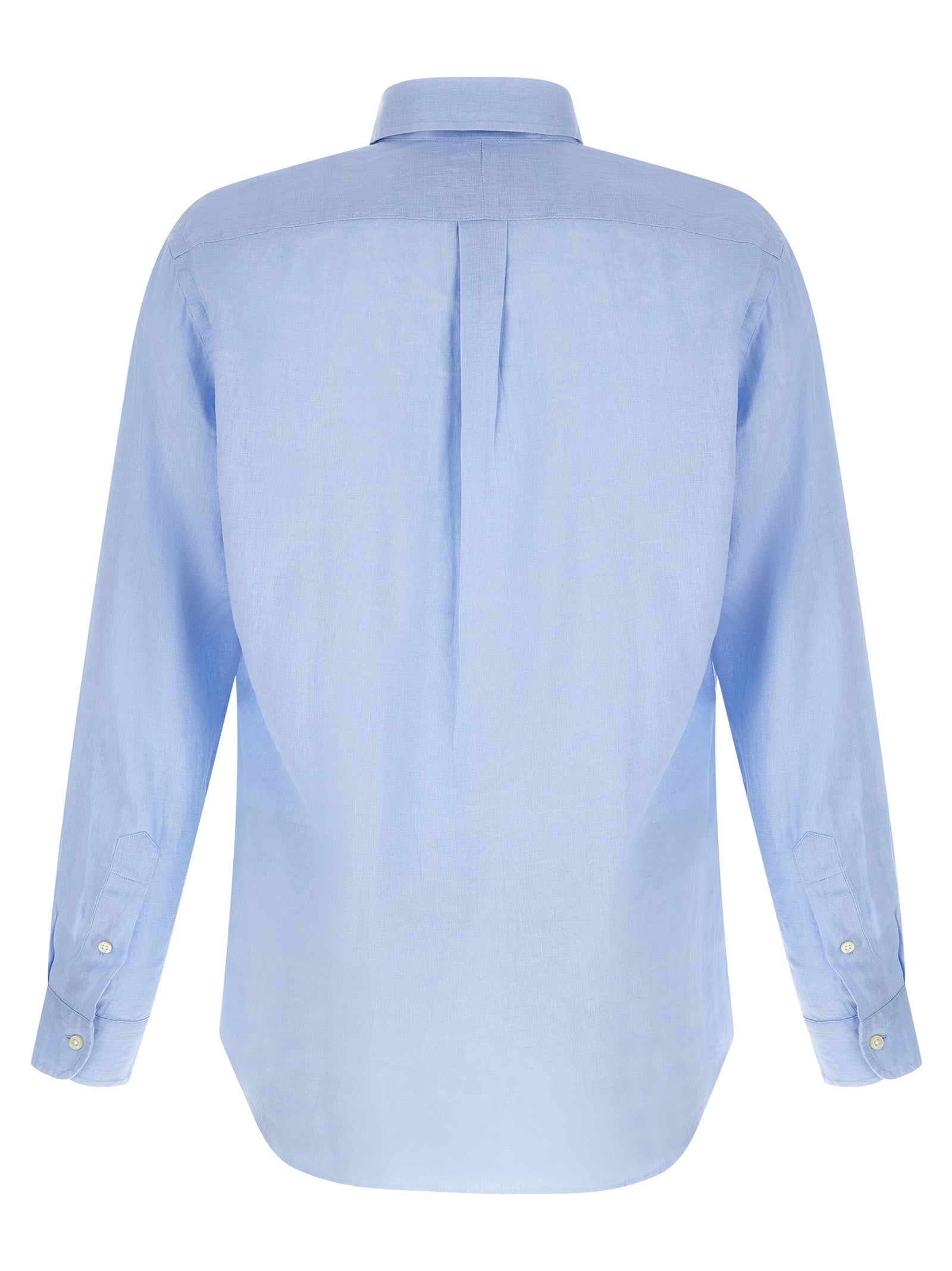 Polo Ralph Lauren Blue Linen Blouse Polo Ralph Lauren