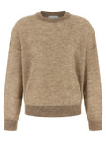 Brunello Cucinelli Beige Wool Cardigan Brunello Cucinelli