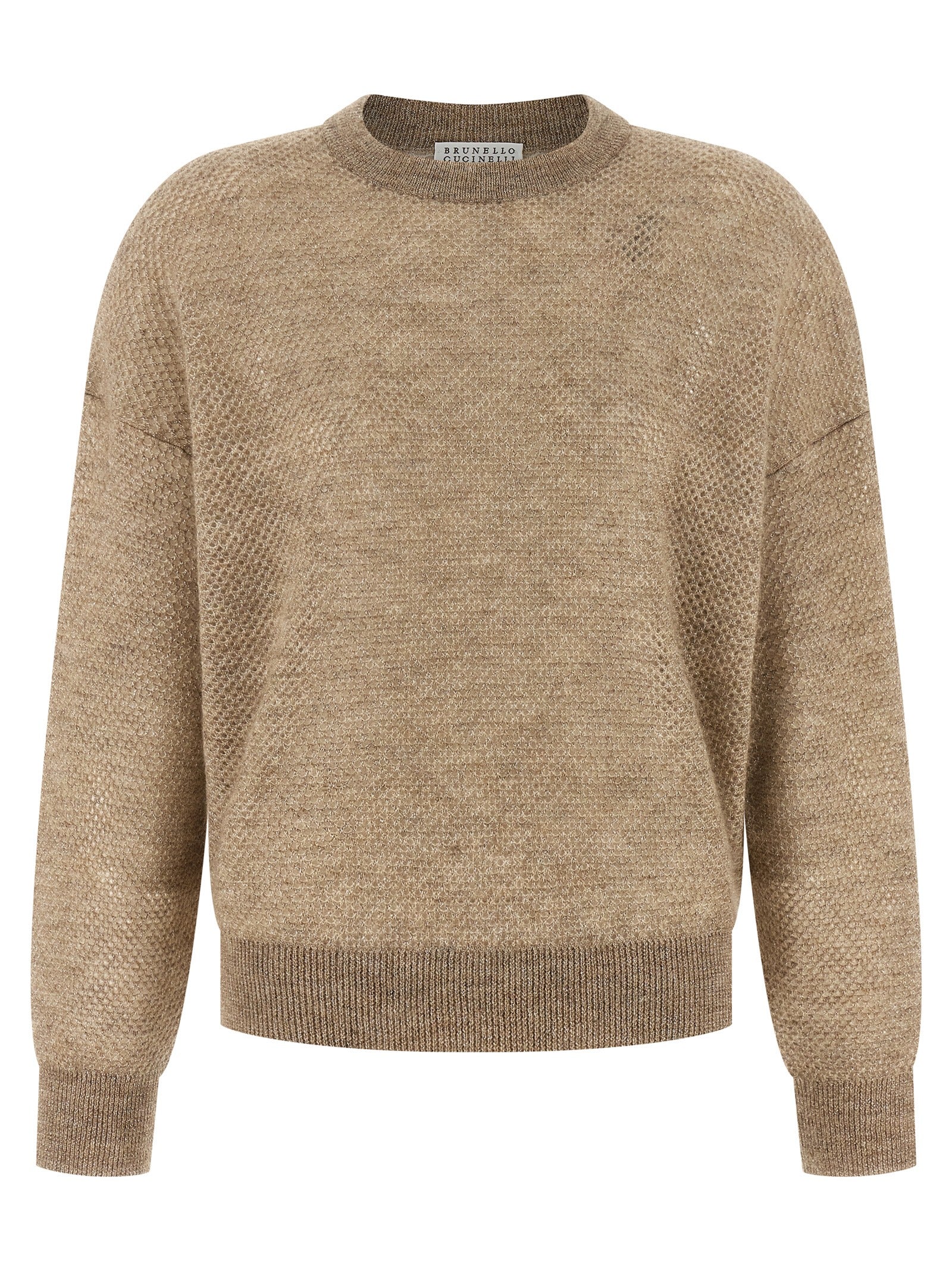 Brunello Cucinelli Beige Wool Cardigan Brunello Cucinelli