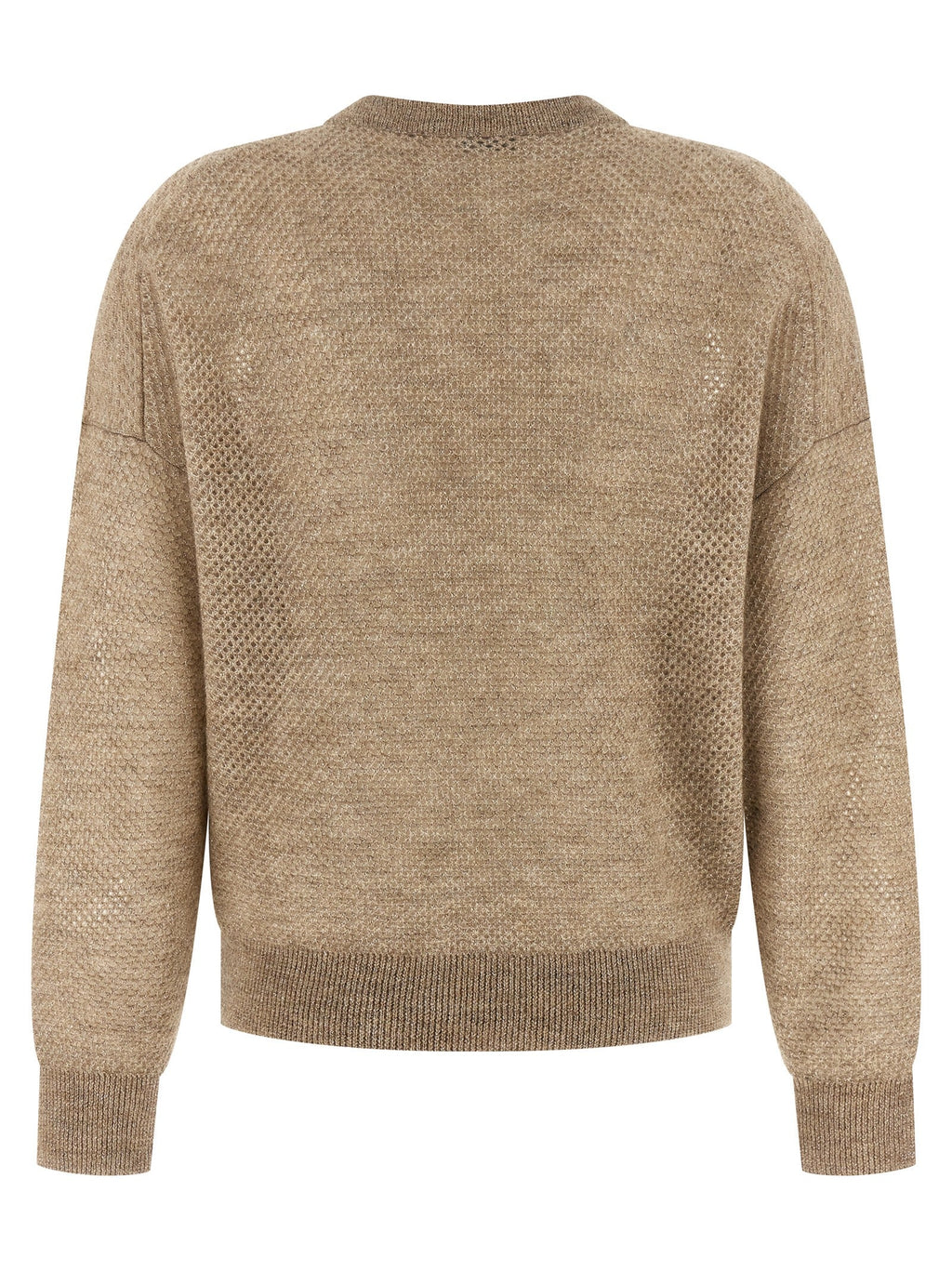Brunello Cucinelli Beige Wool Cardigan Brunello Cucinelli