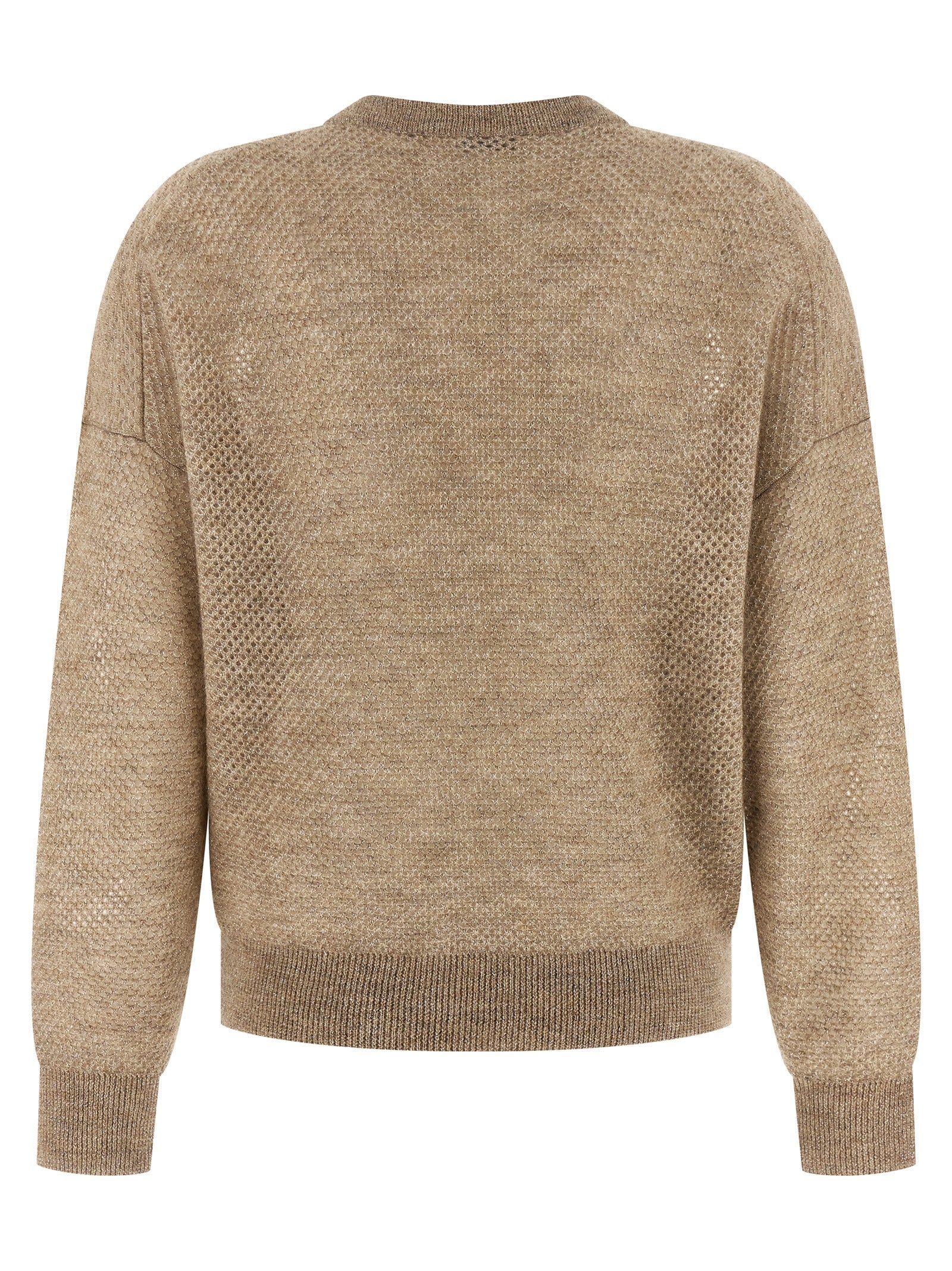 Brunello Cucinelli Beige Wool Cardigan Brunello Cucinelli
