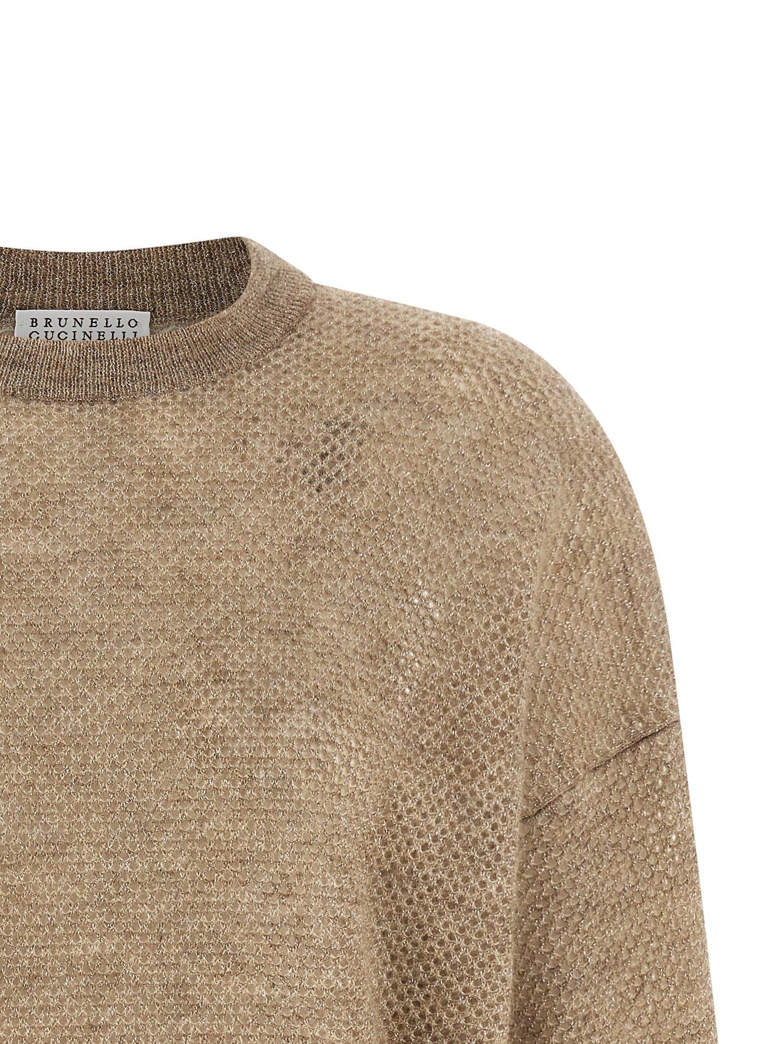 Brunello Cucinelli Beige Wool Cardigan Brunello Cucinelli