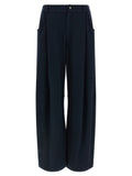 Brunello Cucinelli Blue Cotton Casual Pants Brunello Cucinelli