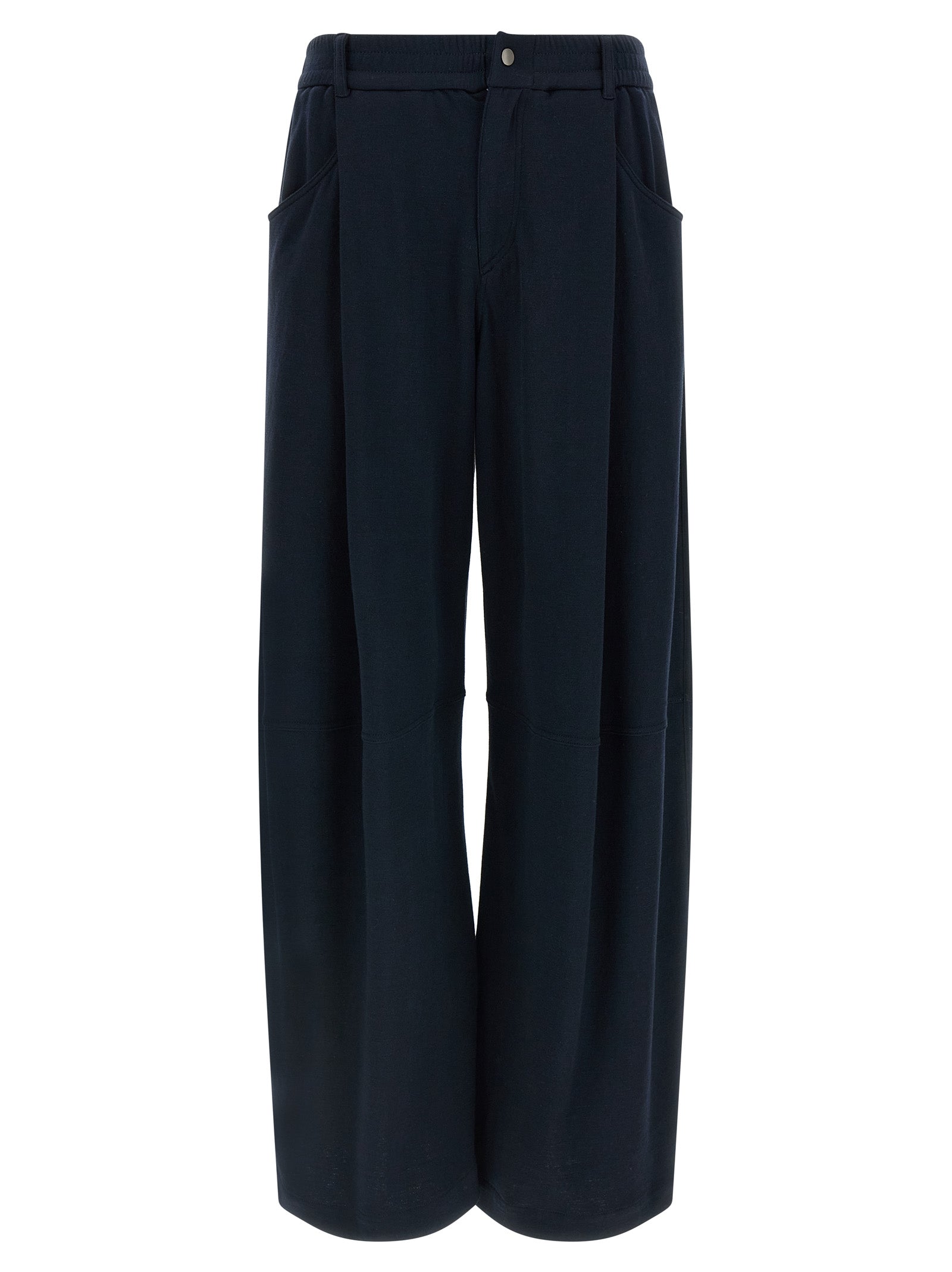 Brunello Cucinelli Blue Cotton Casual Pants Brunello Cucinelli