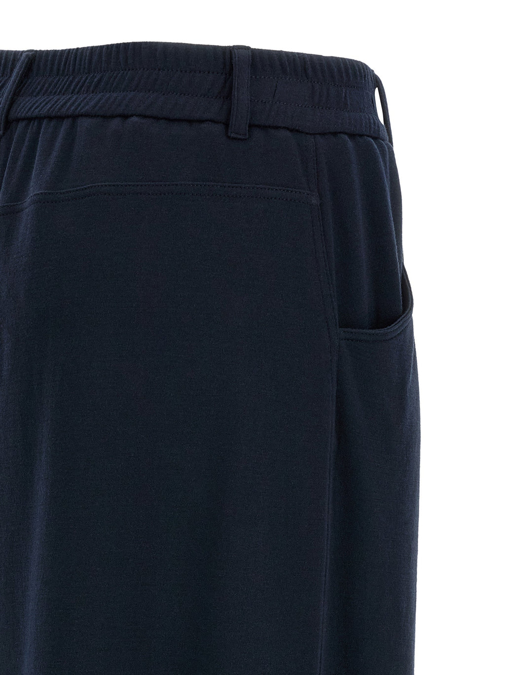 Brunello Cucinelli Blue Cotton Casual Pants Brunello Cucinelli