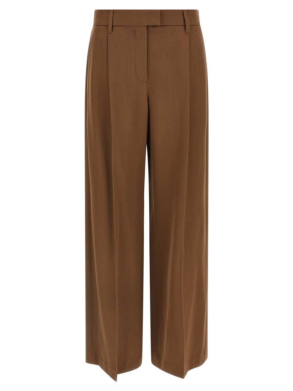 Brunello Cucinelli Brown Virgin Wool Casual Pants Brunello Cucinelli
