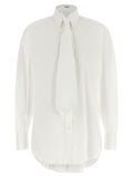 Brunello Cucinelli White Cotton Blouse Brunello Cucinelli