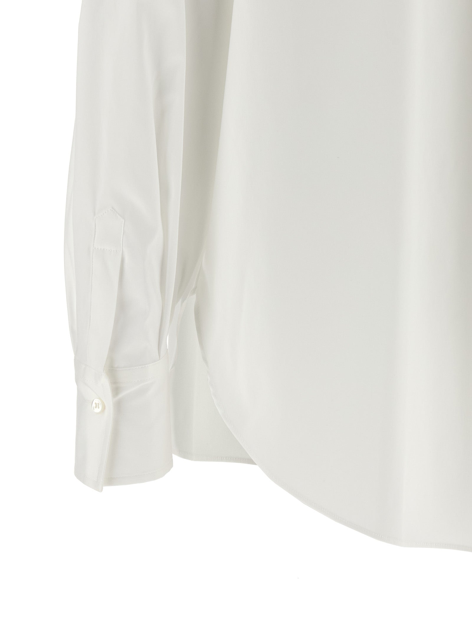 Brunello Cucinelli White Cotton Blouse Brunello Cucinelli