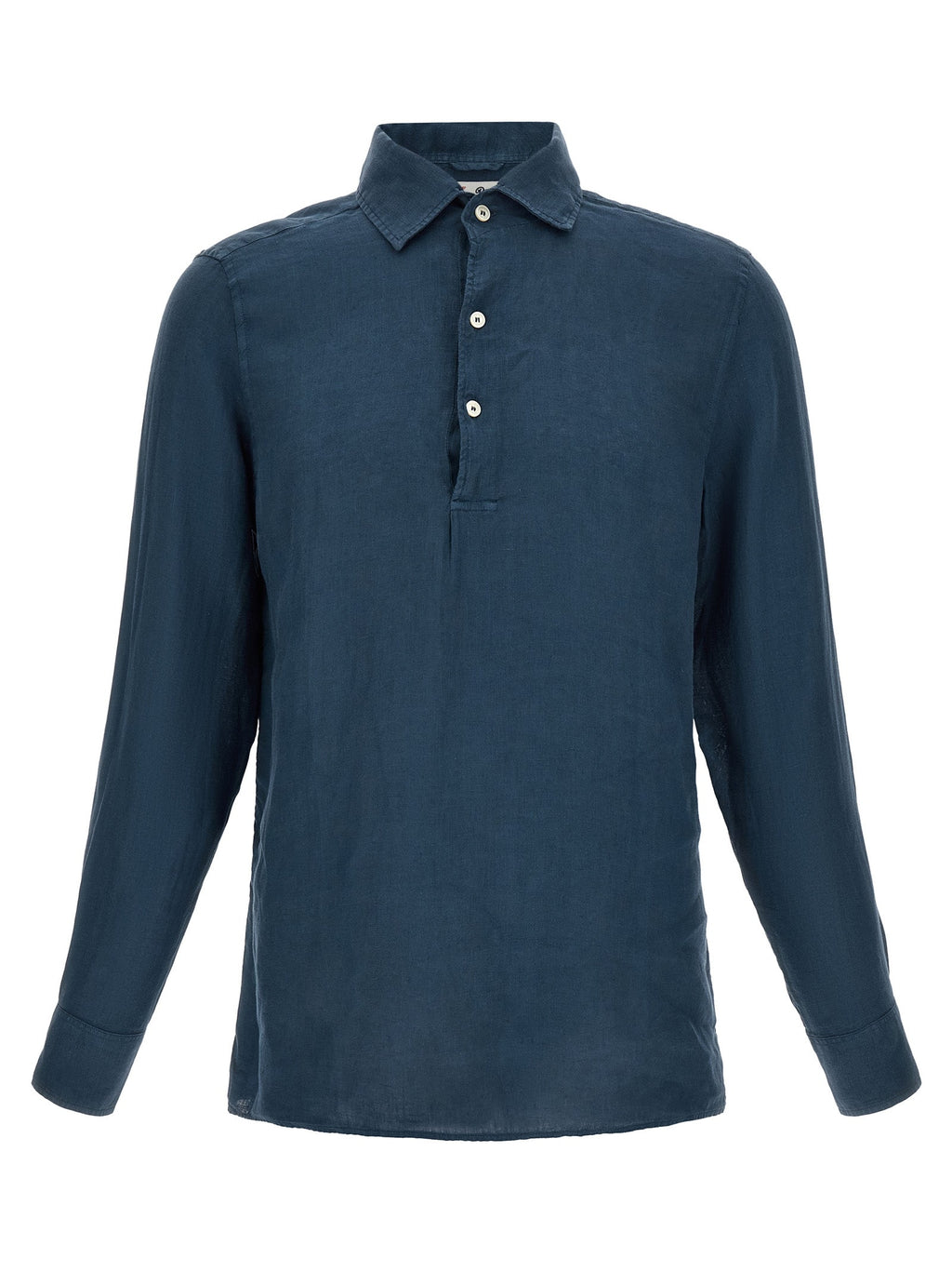 MC2 Saint Barth Blue Linen Polo Shirt MC2 Saint Barth