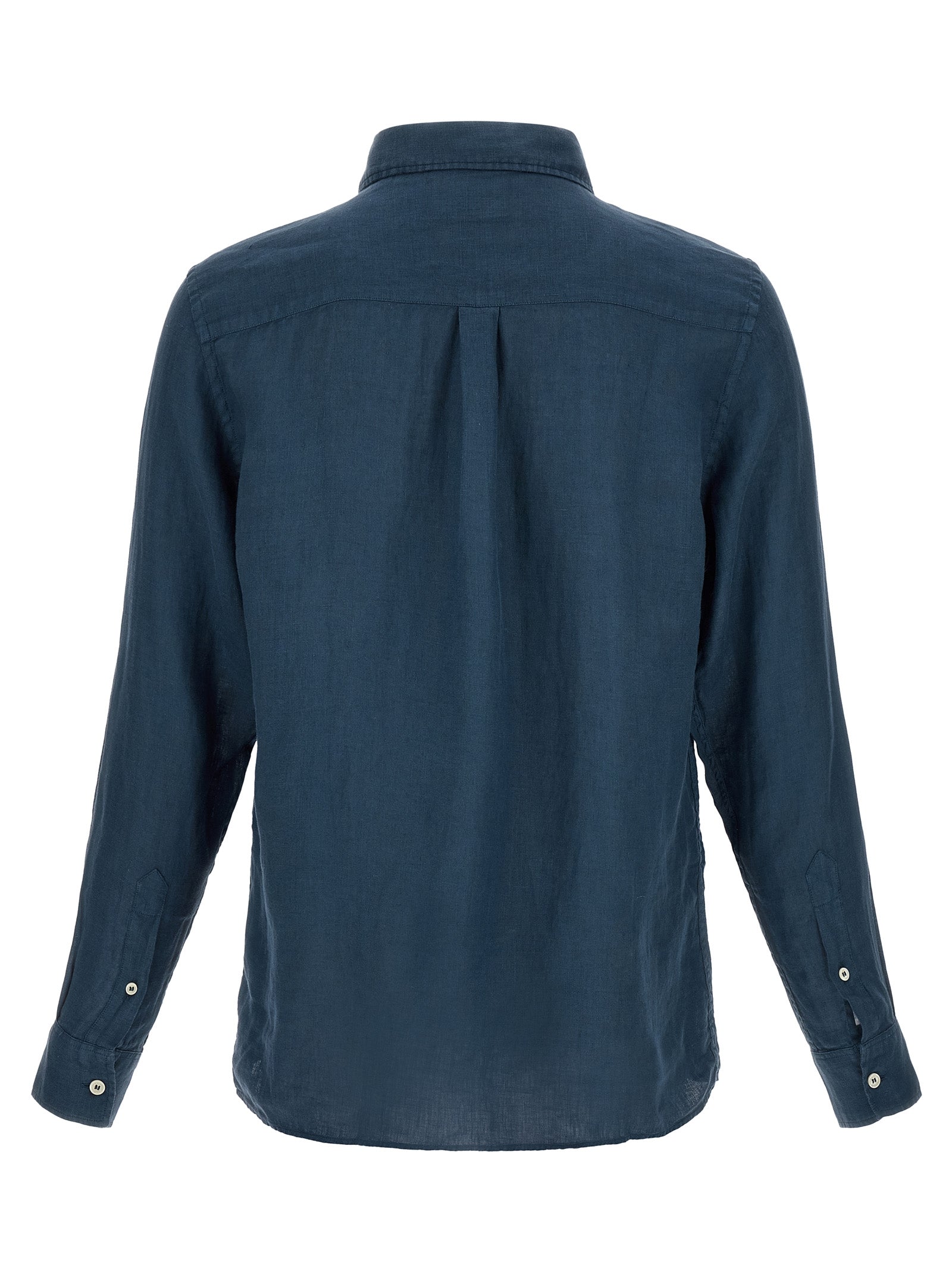 MC2 Saint Barth Blue Linen Polo Shirt MC2 Saint Barth