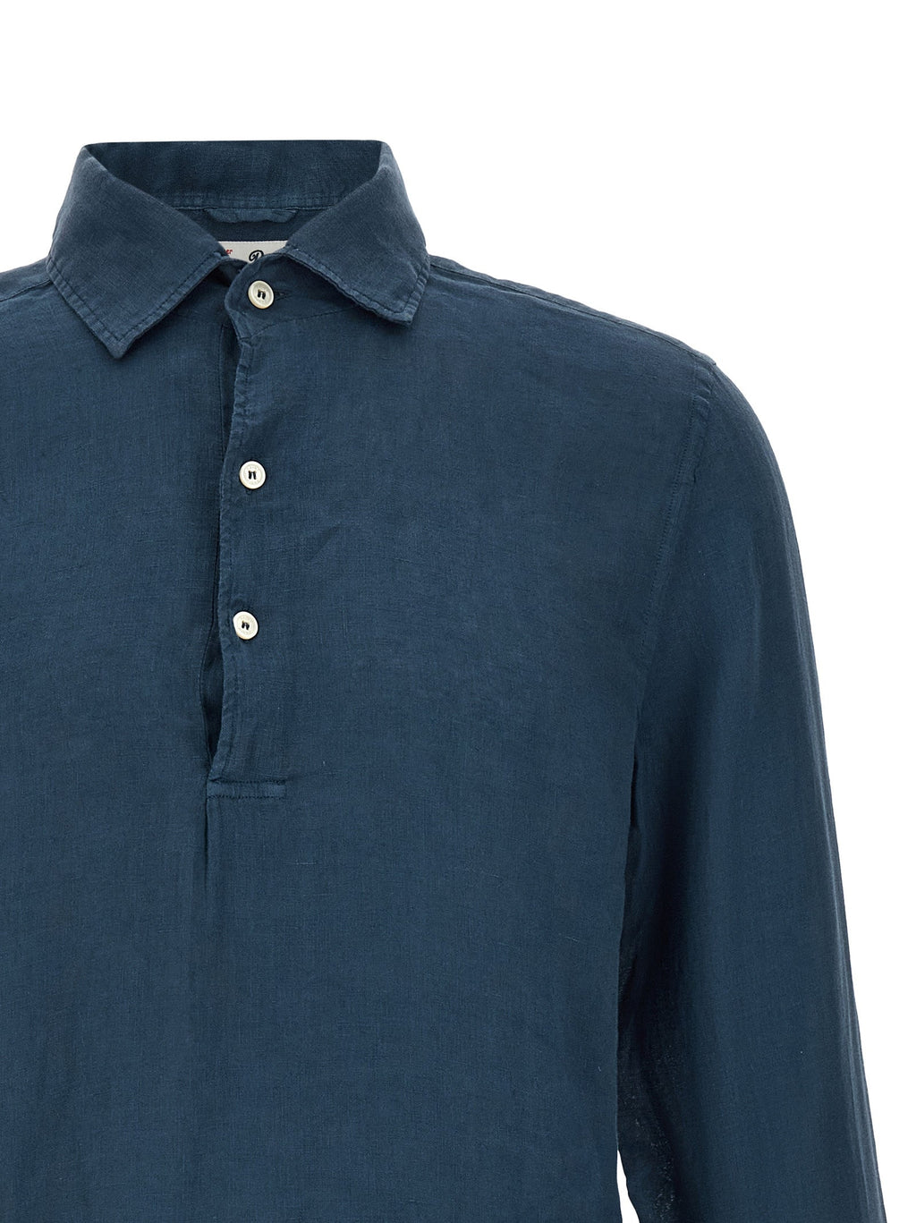 MC2 Saint Barth Blue Linen Polo Shirt MC2 Saint Barth