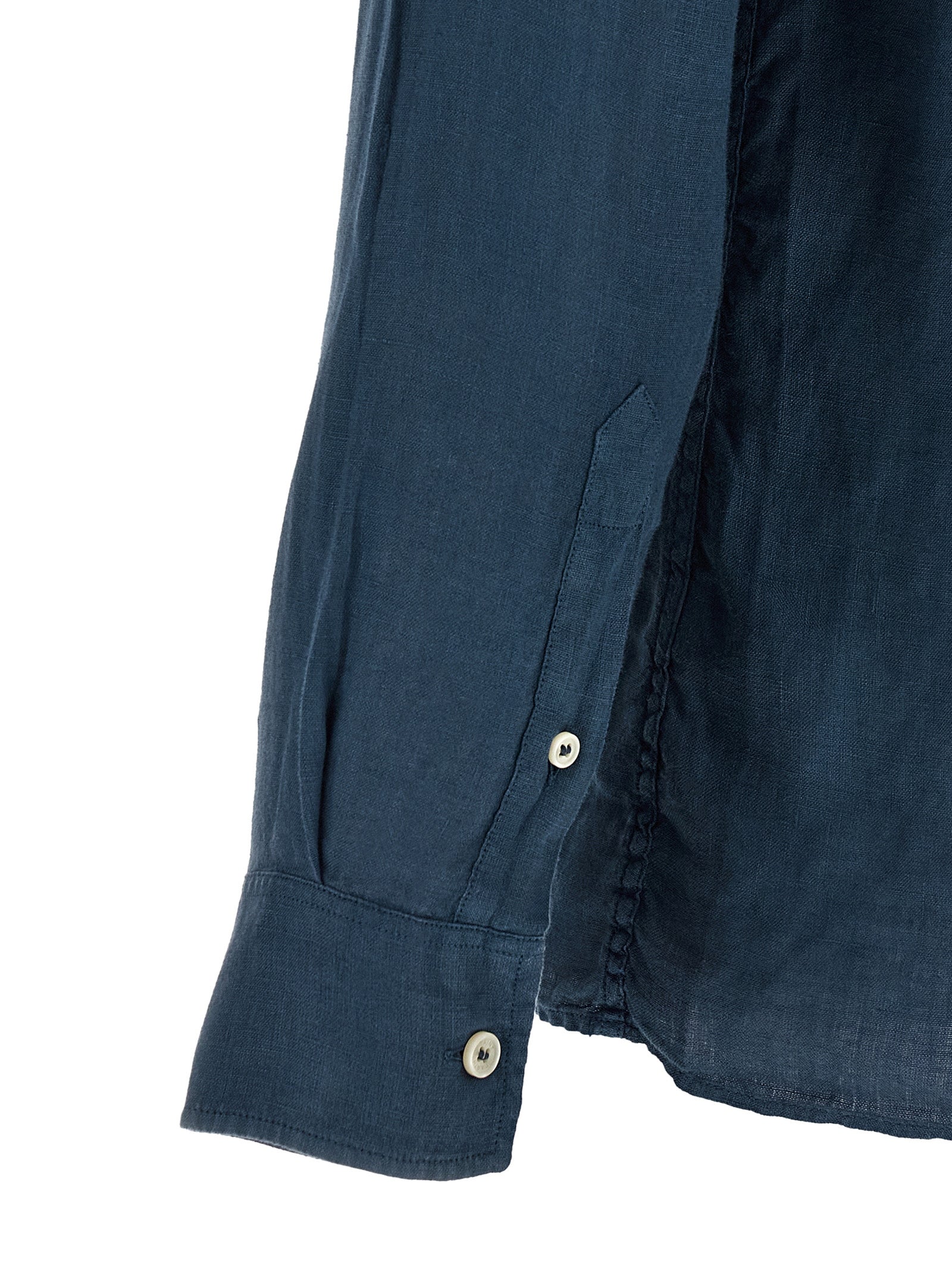 MC2 Saint Barth Blue Linen Polo Shirt MC2 Saint Barth