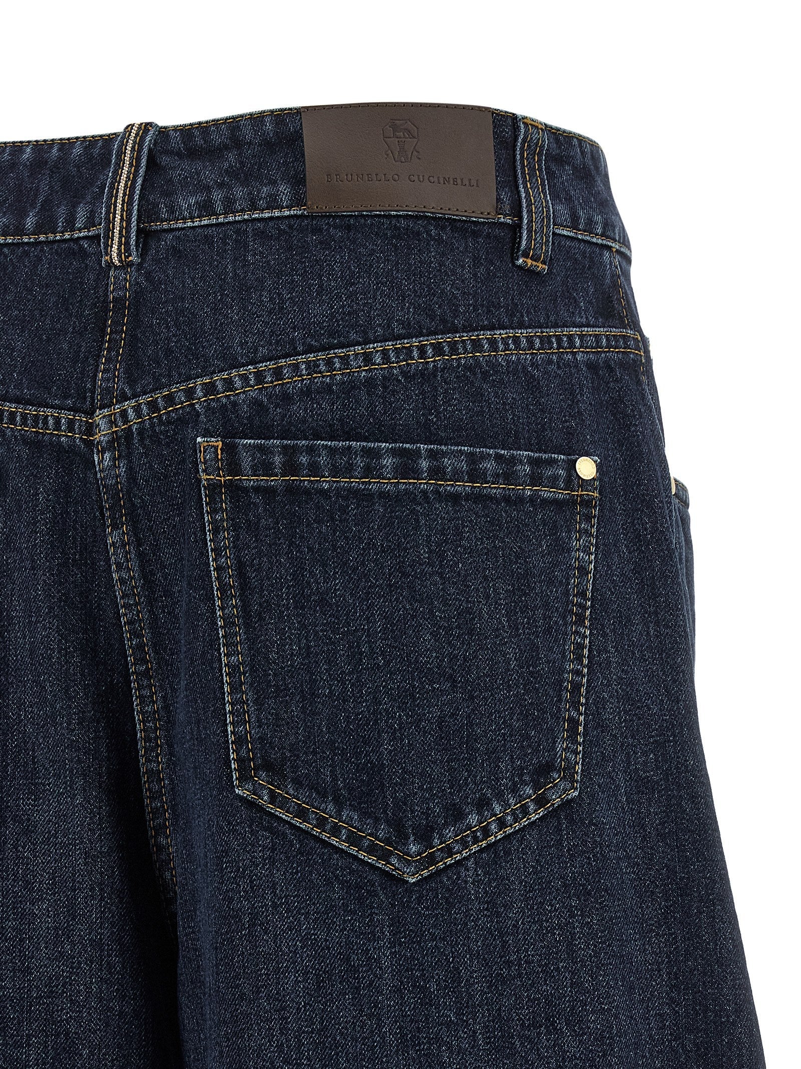 Brunello Cucinelli Blue Cotton Jeans Denim Brunello Cucinelli