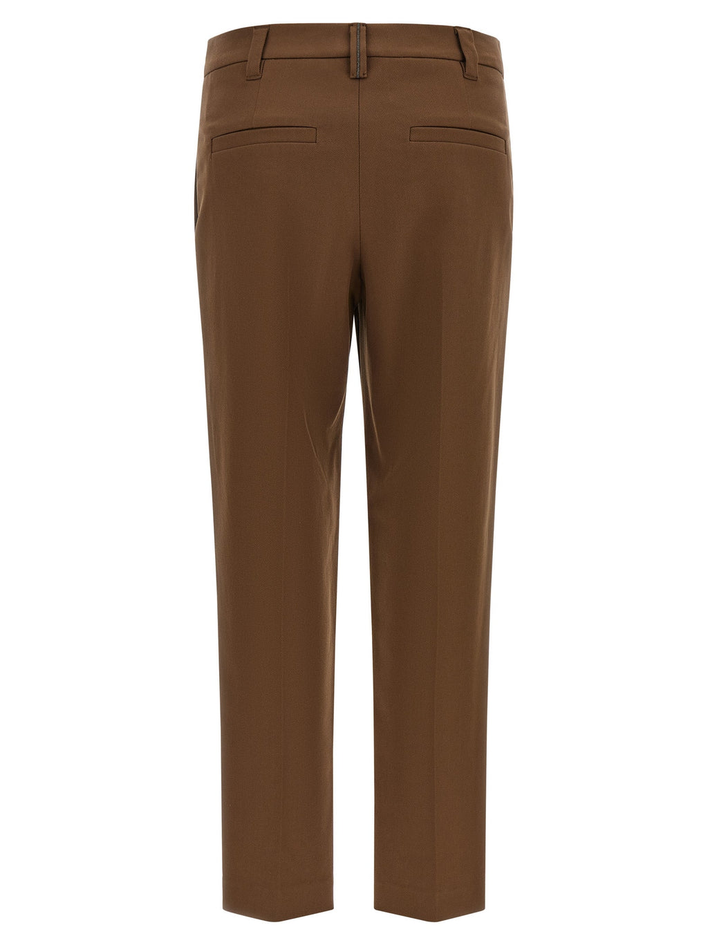 Brunello Cucinelli Brown Cotton Cropped Pants Brunello Cucinelli