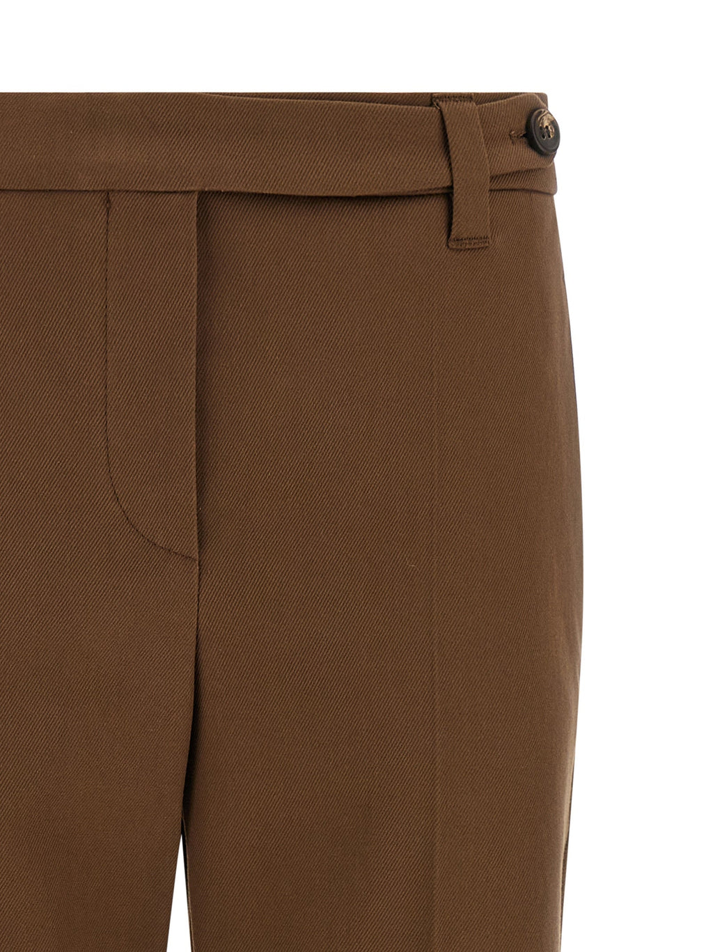 Brunello Cucinelli Brown Cotton Cropped Pants Brunello Cucinelli