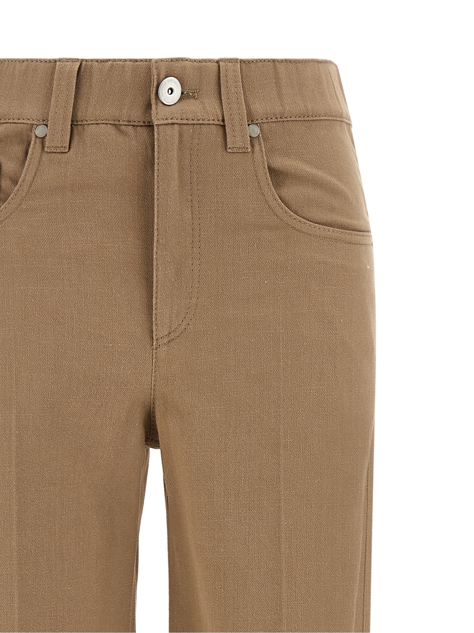 Brunello Cucinelli Beige Cotton Jeans Denim Brunello Cucinelli