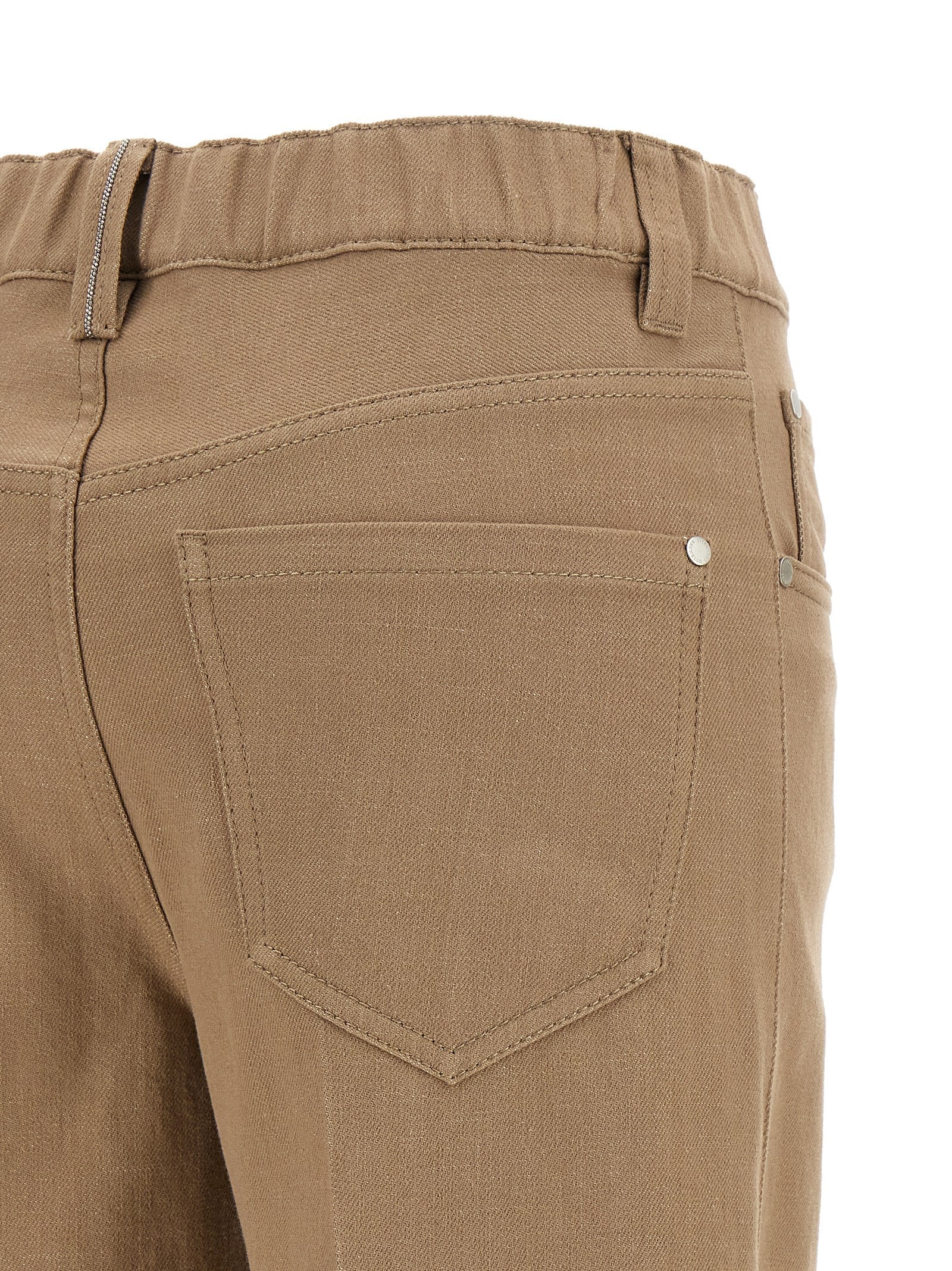 Brunello Cucinelli Beige Cotton Jeans Denim Brunello Cucinelli