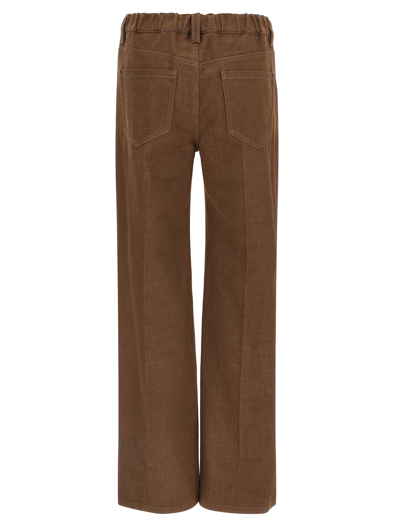 Brunello Cucinelli Brown Cotton Jeans Denim Brunello Cucinelli