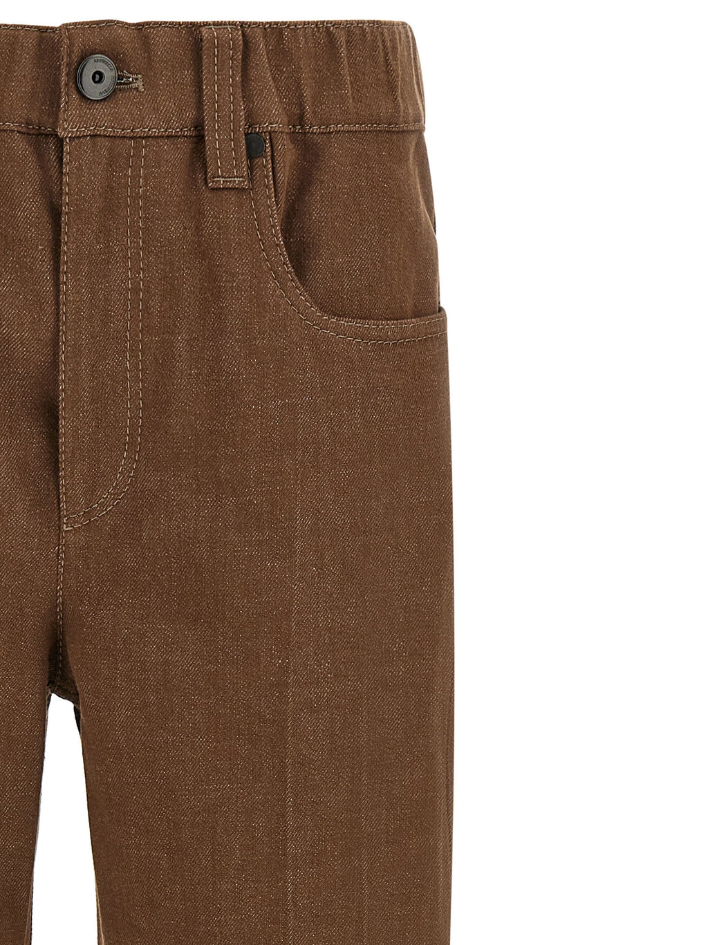 Brunello Cucinelli Brown Cotton Jeans Denim Brunello Cucinelli