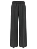 Brunello Cucinelli Gray Virgin Wool Flared Pants Brunello Cucinelli