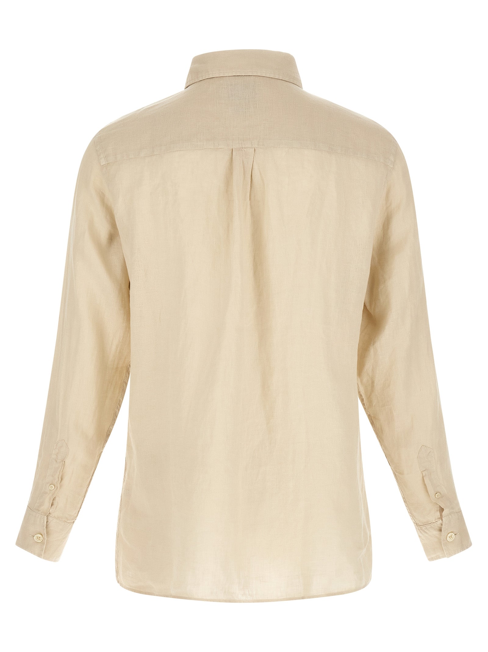MC2 Saint Barth Beige Linen Polo Shirt MC2 Saint Barth