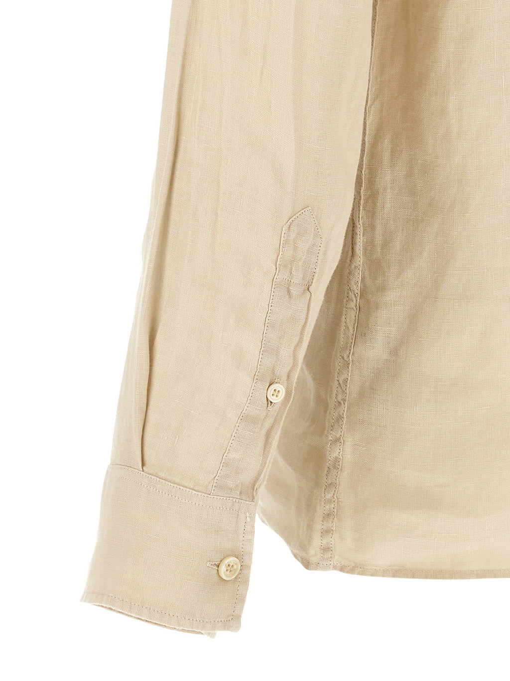 MC2 Saint Barth Beige Linen Polo Shirt MC2 Saint Barth