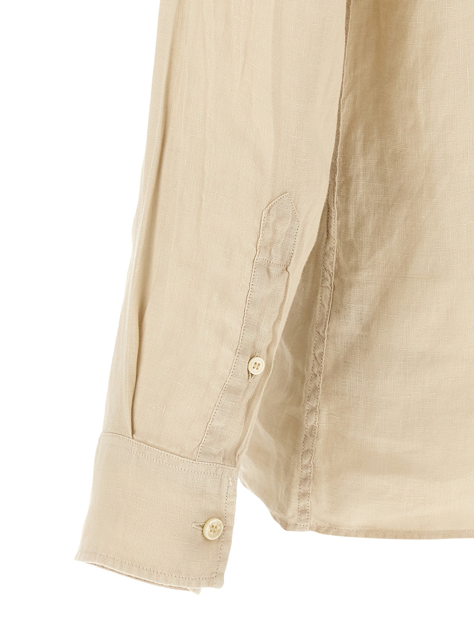 MC2 Saint Barth Beige Linen Polo Shirt MC2 Saint Barth