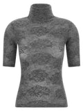 Brunello Cucinelli Gray Silk Cardigan Brunello Cucinelli