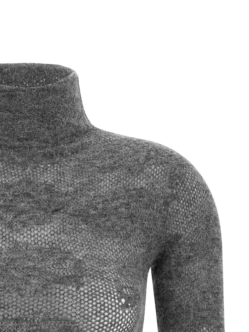 Brunello Cucinelli Gray Silk Cardigan Brunello Cucinelli