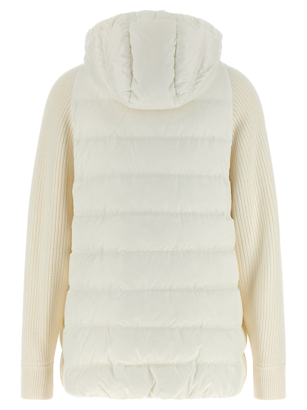 Brunello Cucinelli White Polyester Full-Length Jacket Brunello Cucinelli