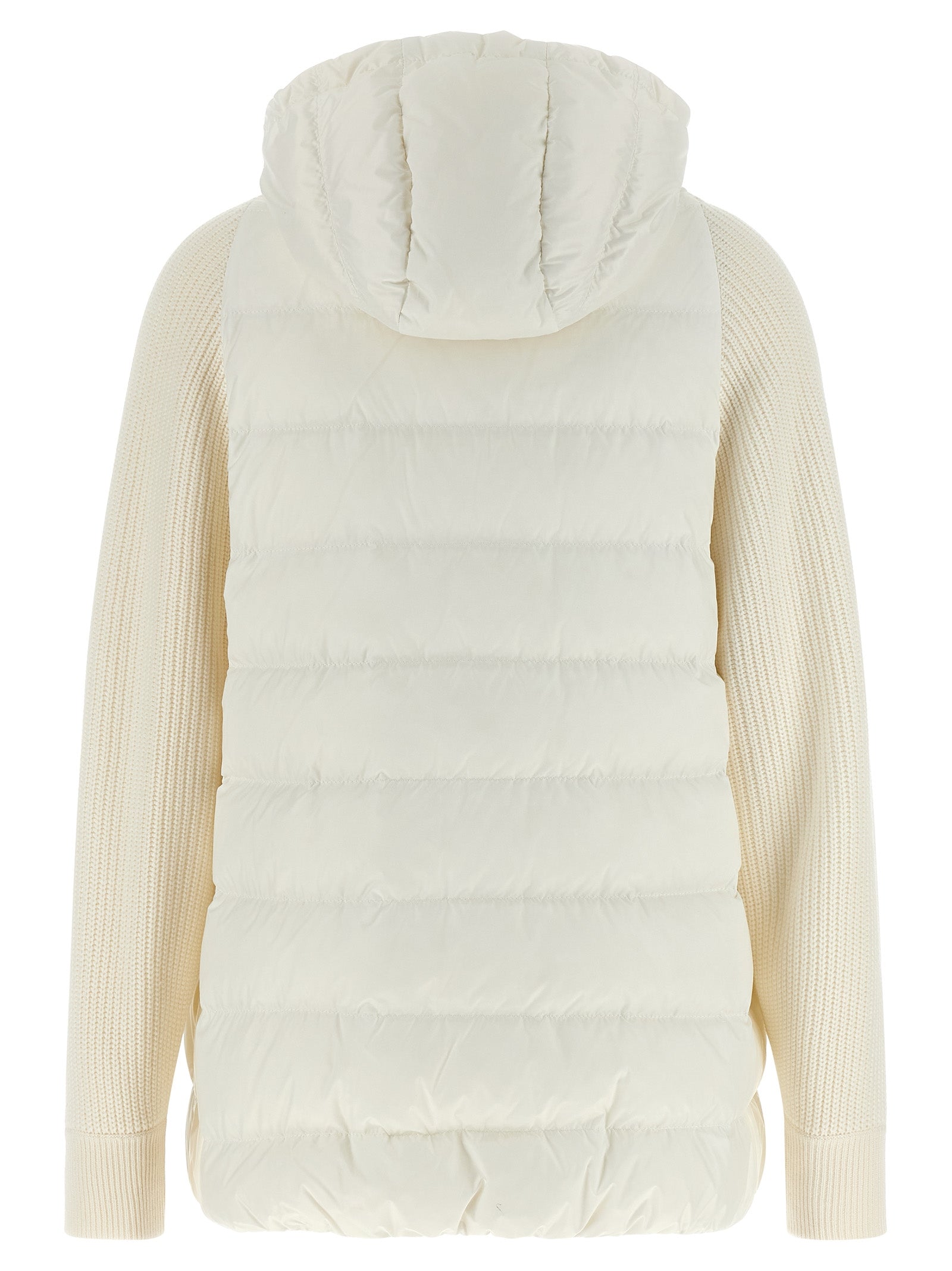 Brunello Cucinelli White Polyester Full-Length Jacket Brunello Cucinelli