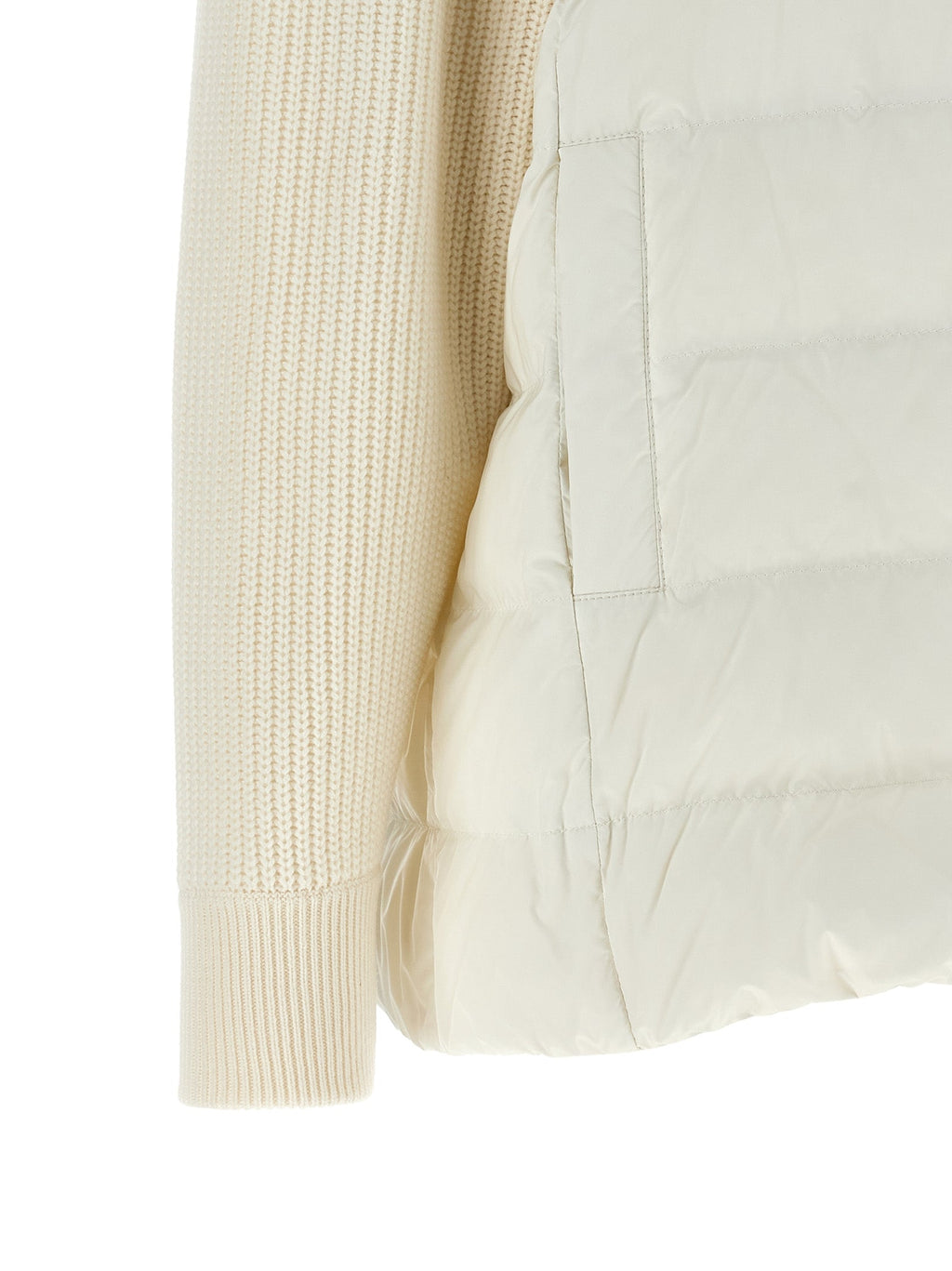 Brunello Cucinelli White Polyester Full-Length Jacket Brunello Cucinelli