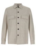 ZEGNA Gray Linen Blouse ZEGNA
