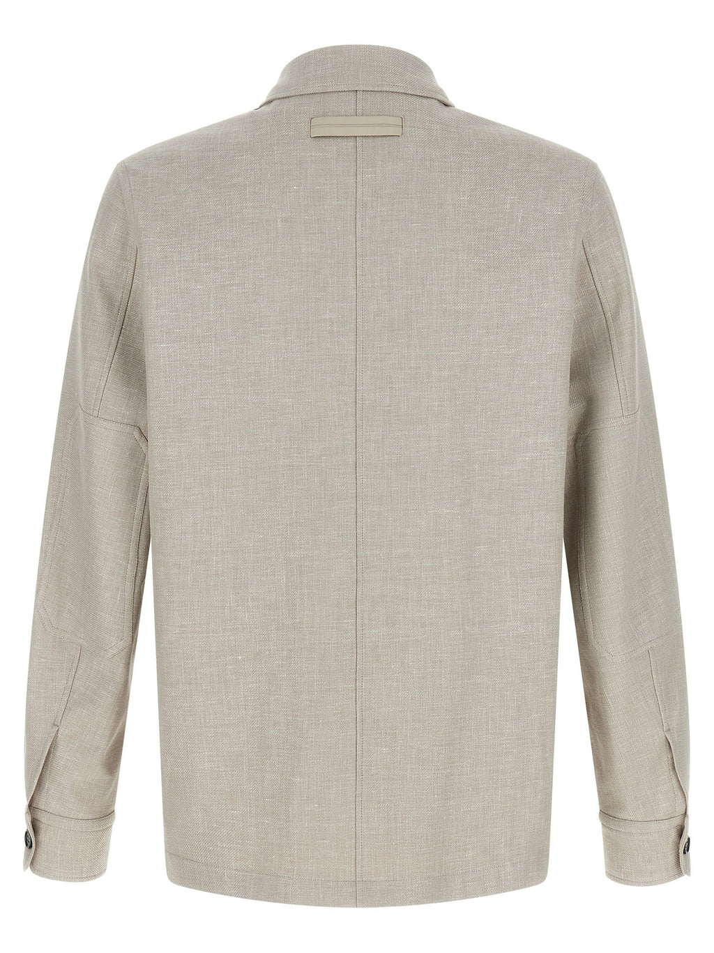 ZEGNA Gray Linen Blouse ZEGNA
